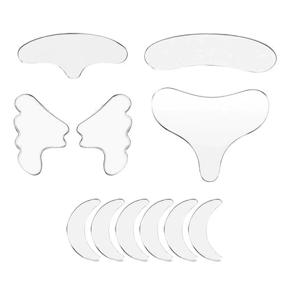 Silicone Wrinkle Removal Sticker Set (11 pieces)